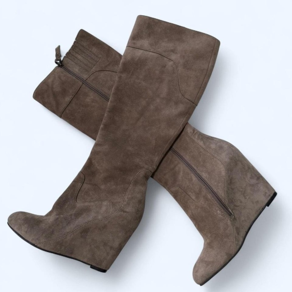 Via Spiga brown suede knee high boots Size US 6 #kneehighboots #suede